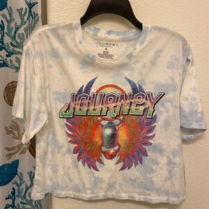 Journey t-shirt, cropped, short sleeved, tie-dye, size S, NWT